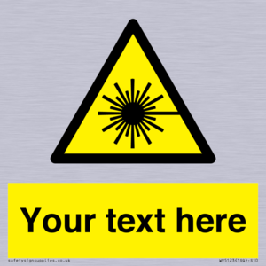Custom Laser Hazard Sign